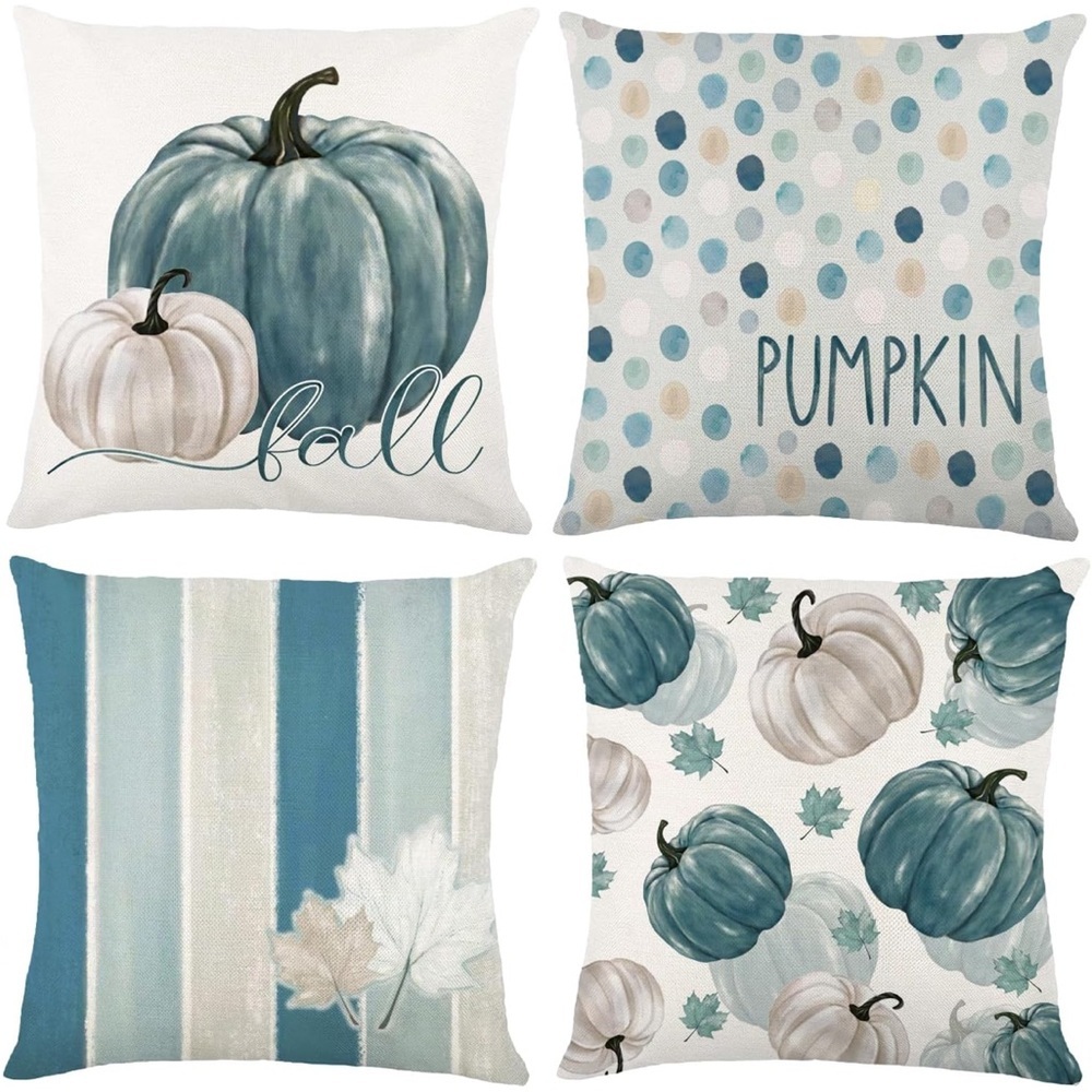 Fall Pumpkin Throw Pillow Covers set